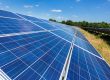 solar panels outside in sun